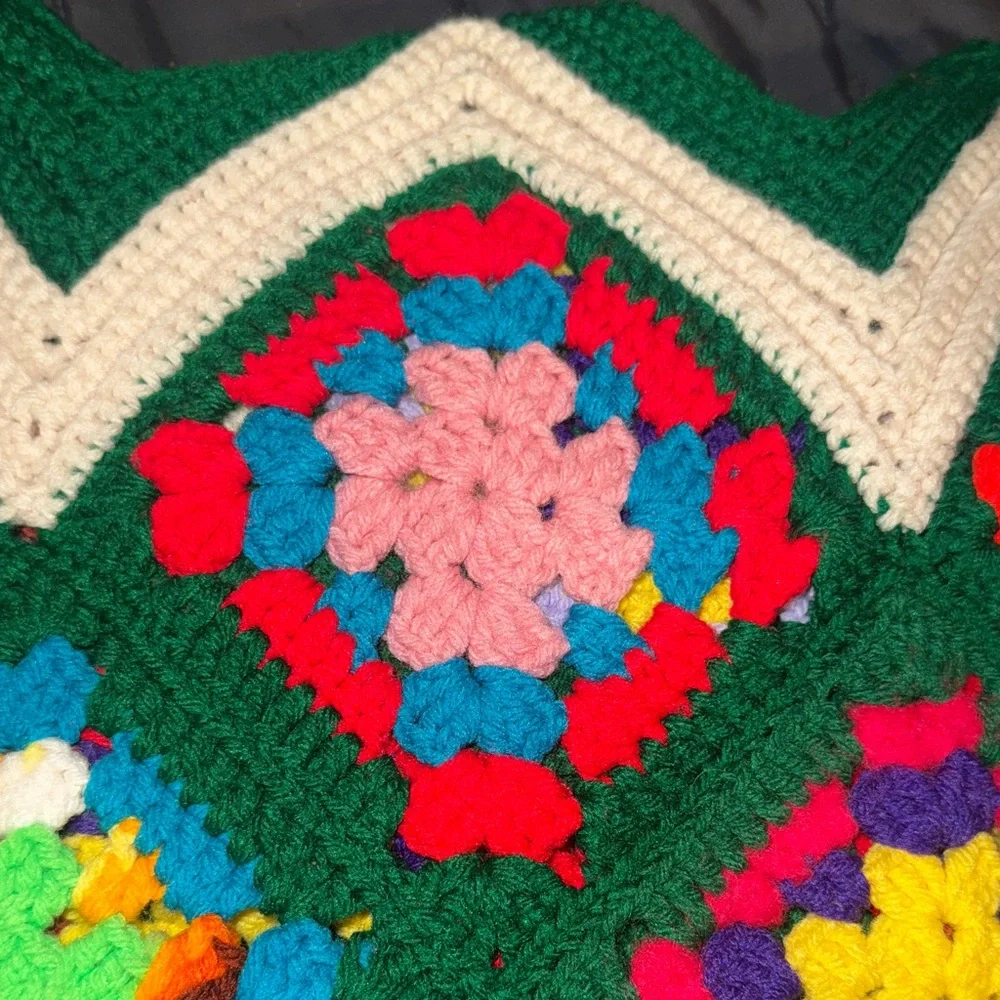 Colorful Crochet Handmade Blanket